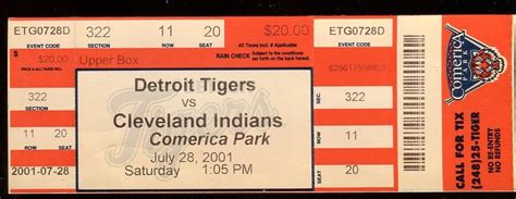 tigers vs indians tickets